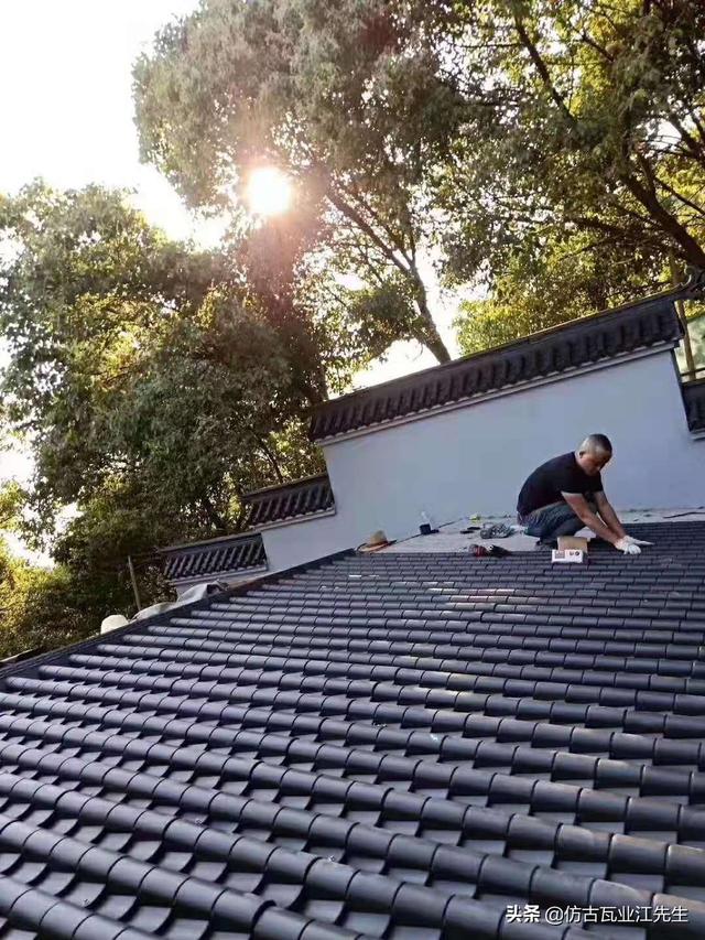 古瓦新制,樹脂仿古瓦為現代仿古建筑添磚加瓦