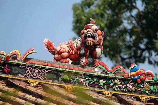 潮州嵌瓷，屋頂生花