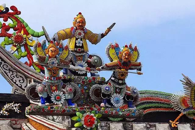 潮州嵌瓷，屋頂生花
