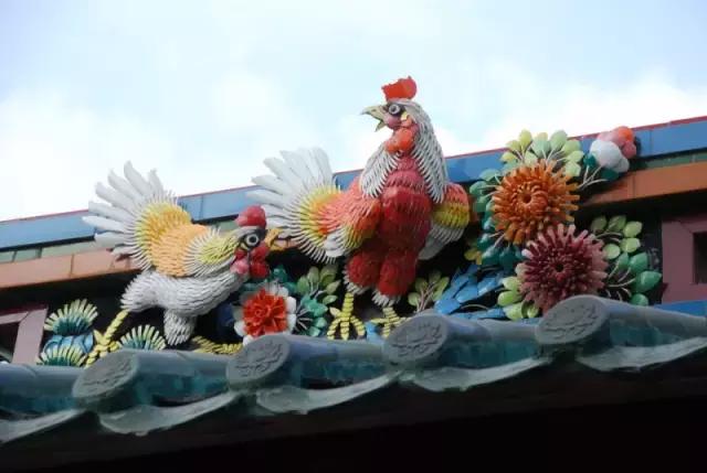 潮州嵌瓷，屋頂生花