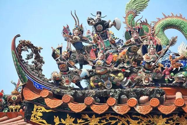 潮州嵌瓷，屋頂生花